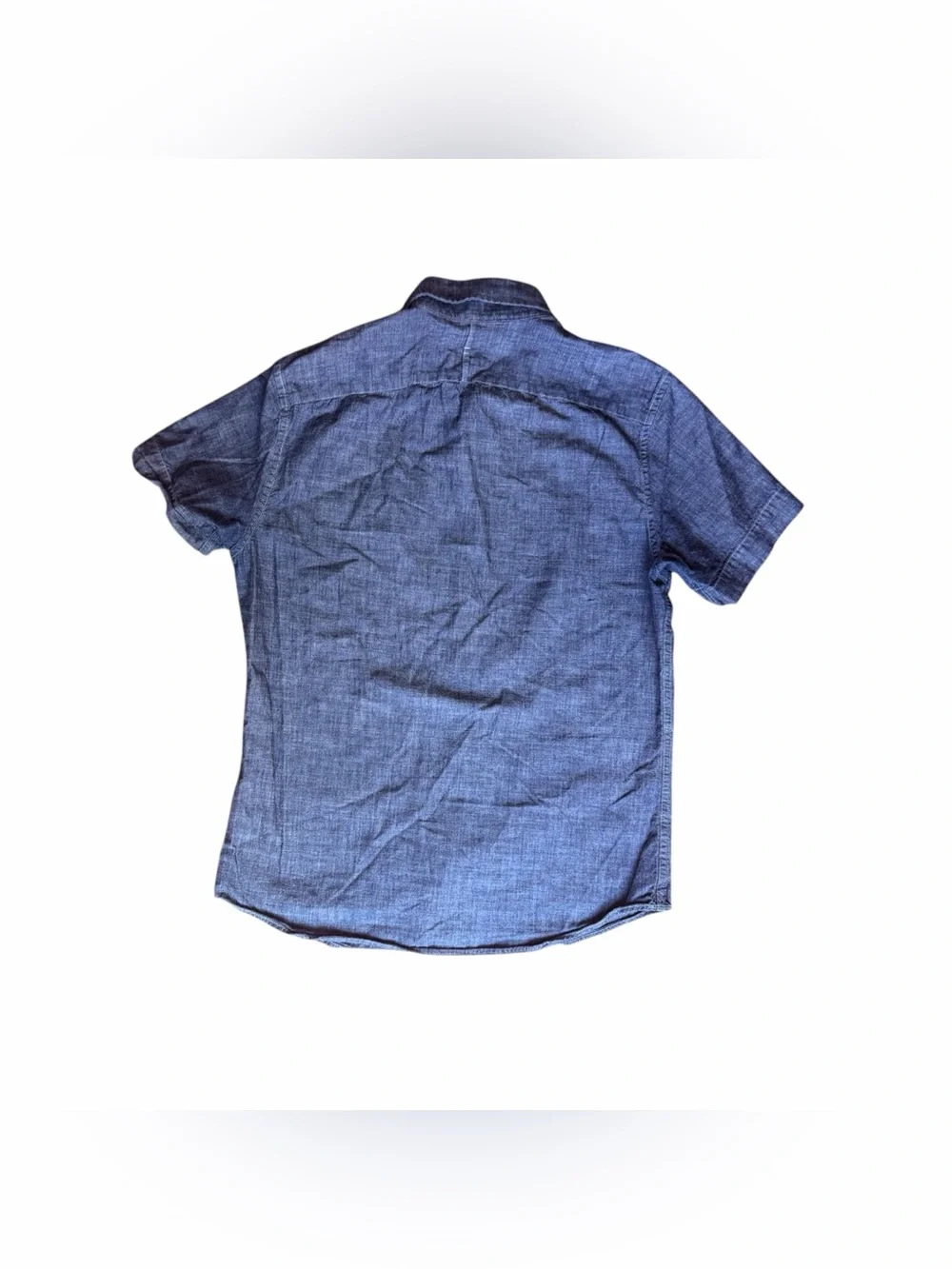 Banana Republic Shirt Men M Blue‎ Chambray Denim Grant Slim Fit Button Up Casual